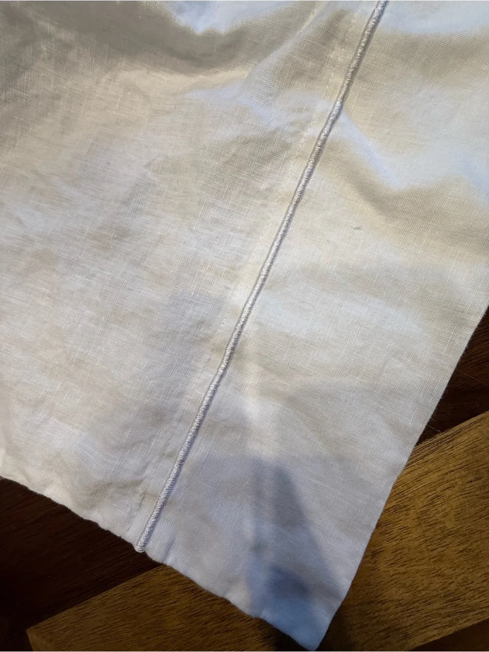 Simple Opulence Classic White Linen Pillowcase King Size